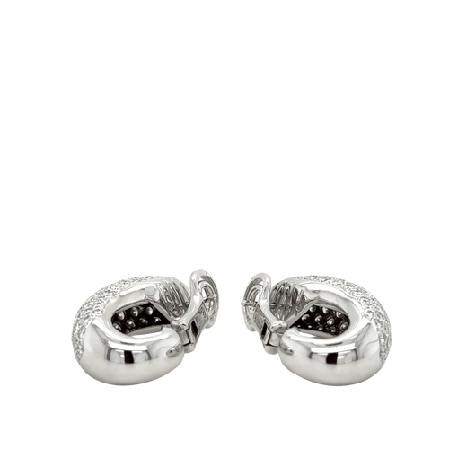 Boucles d'oreilles Boucles d'oreilles Chaumet, modèle "Hommage à Venise", en or blanc et diamants 58 Facettes 1.0002545/1