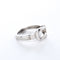 Bague 49 FRED - Bague Force 10 Ruban mini or blanc et diamant 58 Facettes 92678