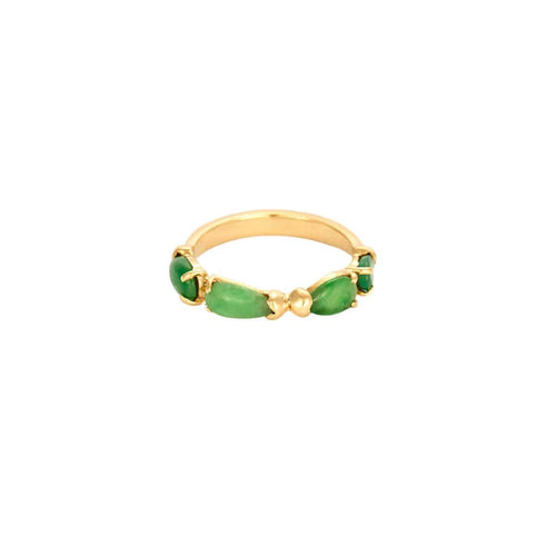 Bague 51 Anneau émeraudes smaragdite opale 58 Facettes LP1295/14