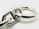 Bracelet HERMES. Collection "Chaine d'ancre", bracelet argent GM vintage (12) 58 Facettes