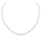 Collier Collier rivière diamants, or blanc. 58 Facettes 34609