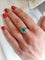 Bague 59 BAGUE POMPADOUR ÉMERAUDE ET DIAMANTS 58 Facettes 082781