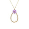 Collier Collier or jaune pendentif goutte pavé de diamants 58 Facettes