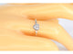Bague Bague en or blanc avec un diamant taille brillant en forme de cœur 58 Facettes 2094