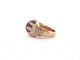 Bague 52 bague en or rose 18k 14gr t52 cabochon amethyste sertie 46 diamants 0.75 ct 58 Facettes 264003