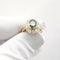 Bague 56 Bague pompadour saphir et diamants 58 Facettes