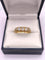 Bague 53 Ancienne bague jarretière or jaune diamants 58 Facettes