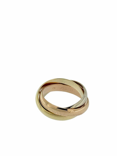 Bague 51 CARTIER - Bague Trinity « Les Must de Cartier » Or blanc, jaune, rose 58 Facettes
