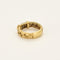 Bague 58 Bague tressée en or jaune, diamants et saphirs 58 Facettes MLJ0386