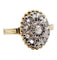 Bague 52 Bague marquise antique or jaune diamant taillés en roses 58 Facettes A05051