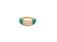 Bague 45 bague VAN CLEEF & ARPELS philippine t45 or jaune 18k chrysoprase & diamants 58 Facettes 267351