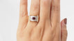Bague 55 Bague ruban en or bicolore, diamants et rubis 58 Facettes 32538