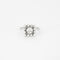 Bague vintage, diamants, or gris