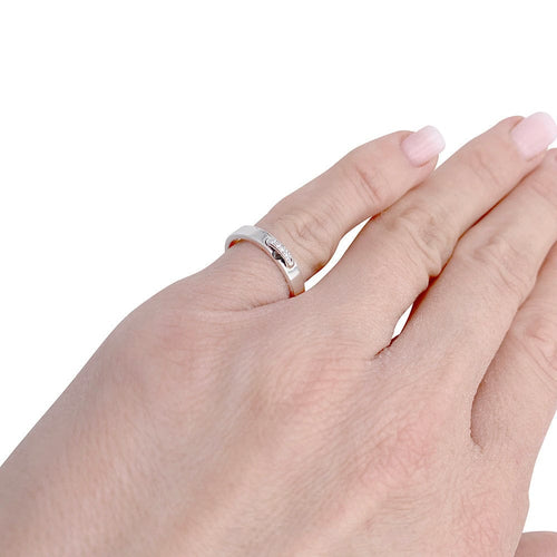 Bague 47 Bague Chaumet , "Liens", platine, diamants. 58 Facettes 32193