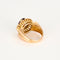 Bague 51 Bague à godrons vintage et grenat rhodolite 58 Facettes