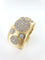 Bracelet Bracelet Manchette or jaune et diamants 58 Facettes