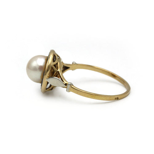 Bague 53 Bague Art Déco - Or, Saphirs & Perle 58 Facettes 250300R