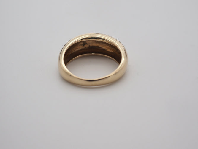 Bague 55.5 Bague jonc en or jaune 58 Facettes
