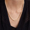 Collier COLLIER PERLES DE CULTURE FERMOIR EMERAUDE TAILLE MARQUISE 58 Facettes