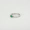 Bague 54 Bague or blanc émeraude et diamants 58 Facettes 413176