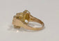 Bague 62 Bague Tank or jaune et diamant 58 Facettes