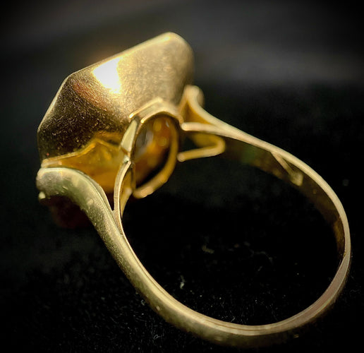 Bague 59 Bague en or blanc et jaune sertie de 1,80 carats de diamants 58 Facettes