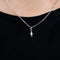 Pendentif Pendentif or blanc diamant 58 Facettes LP940/BET