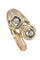 Bague 56 bague toi et moi or jaune et blanc 58 Facettes 090901