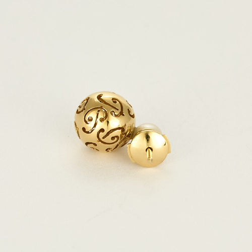 Boucles d'oreilles Boucles d'oreilles en Or jaune et perle de culture 58 Facettes VES0730
