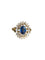 Bague 52.5 Bague en or jaune saphir et diamants 58 Facettes