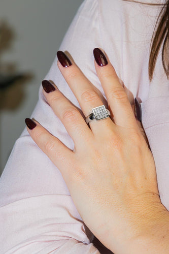 Bague 53 Bague Or blanc Diamant 58 Facettes 2687284CN