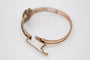 Bracelet Bracelet rigide motif floral en or 18k et diamants taille rose 58 Facettes 11837