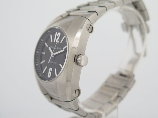 Montre montre BULGARI ergon eg35s 35 mm automatique acier brosse 58 Facettes 272370