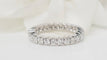 Bague Alliance américaine en or blanc et diamants 1,30ct 58 Facettes