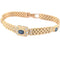 Bracelet Bracelet Art déco en or jaune diamants et saphirs 58 Facettes 31194
