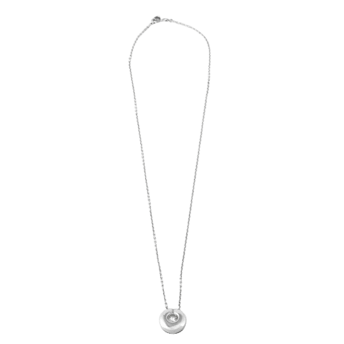 Collier Chaine et pendentif diamant or blanc 18K 58 Facettes