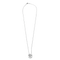 Collier Chaine et pendentif diamant or blanc 18K 58 Facettes