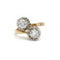 Bague 53 Bague Toi & Moi - Or Bi-colore & Diamants 58 Facettes 250114R