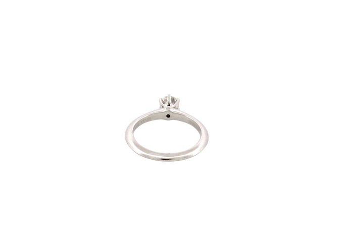 Bague 48 bague TIFFANY & CO setting engagement t48 solitaire diamant 0.43ct platine 58 Facettes 266400