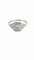 Bague 53 Bague style art déco en or blanc 18 carats et diamants 58 Facettes