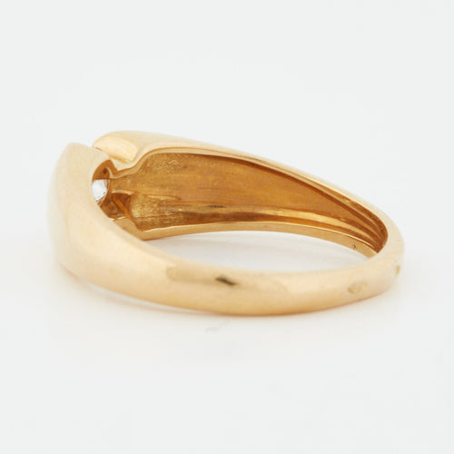 Bague 52 BAGUE DIAMANT OR JAUNE 18 CARATS 58 Facettes RÉF 1039/15