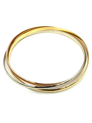 Bracelet CARTIER. Collection "Trinity", bracelet 3 ors 18K (PM) 58 Facettes