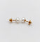 Boucles d'oreilles Puces d'oreilles or rose, perle de culture (circa 1900) 58 Facettes A05944