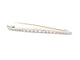Broche Broche barrette or jaune, platine et diamants 58 Facettes