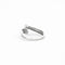 Bague 53 Bague joncs croisés or gris et diamant 58 Facettes GU44