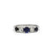 Bague 54 Bague - Platine, Diamants & Saphir 58 Facettes 250336R
