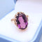 Bague 53 Bague Améthyste en Solitaire Or Jaune 58 Facettes AA 1719