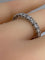 Bague 52 Alliance or blanc, diamants 1,50 carat 58 Facettes AB464