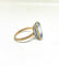 Bague 58 Bague or jaune aigue marine 58 Facettes
