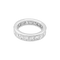 Bague 51 Alliance tour complet, platine, diamants princesse. 58 Facettes 34606